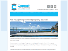 Tablet Screenshot of carmaltconveyancing.com.au